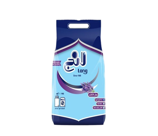 مسحوق غسيل لانج أوتوماتيك برائحة اللافندر، 1 كجم
