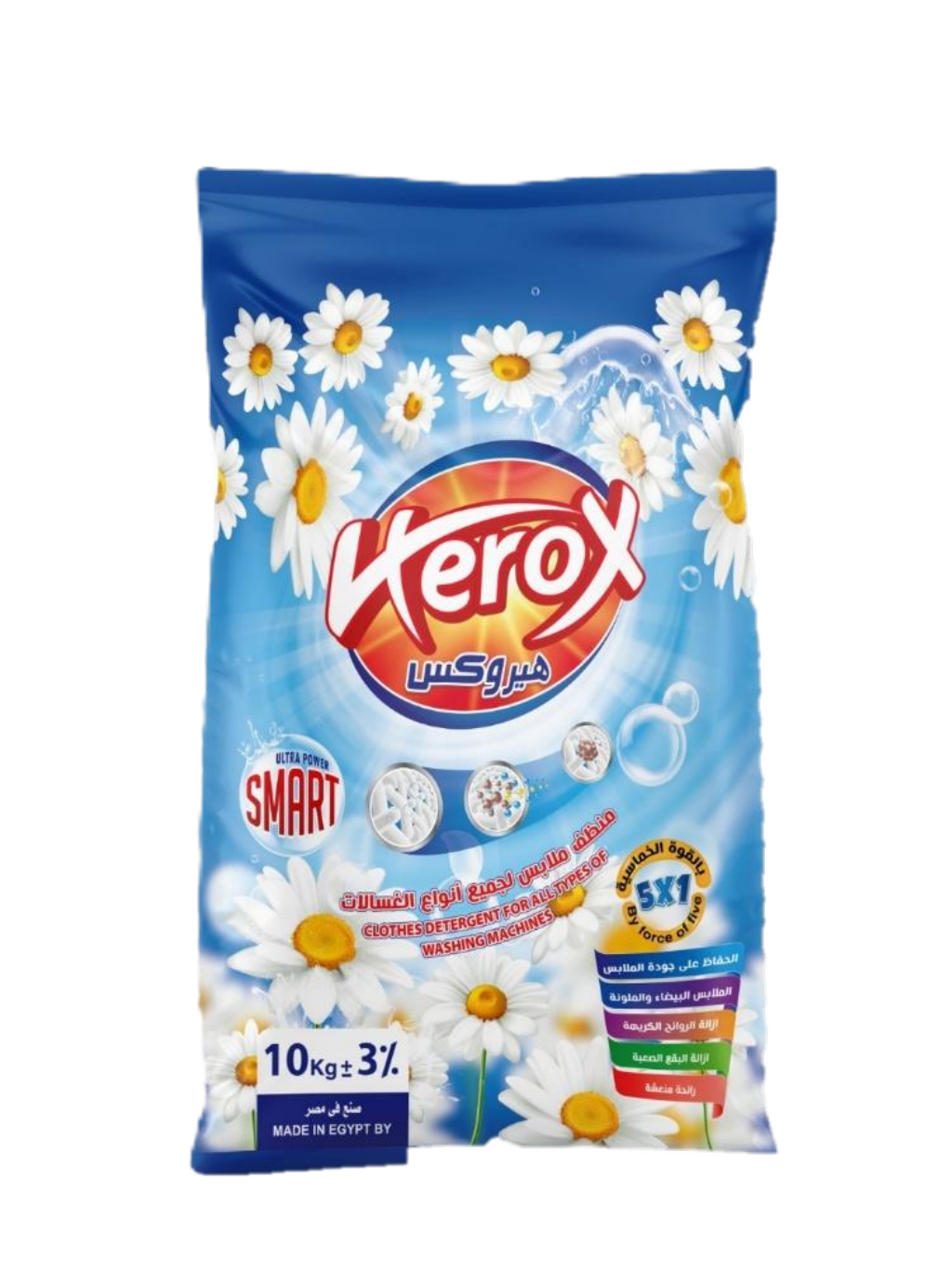 Herox High Foam Detergent Powder Lemon, 10kg