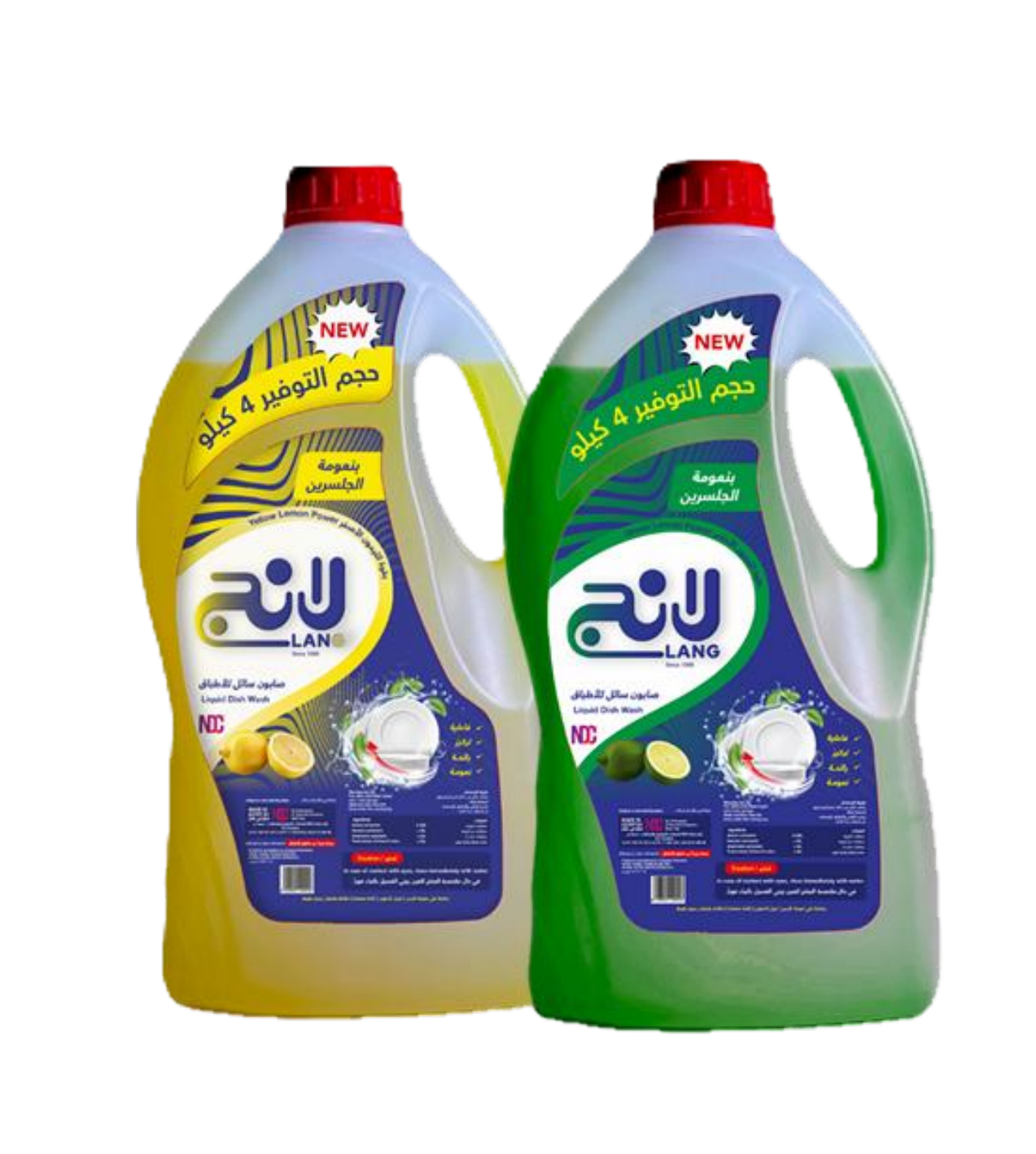 صابون سائل لانغ بالليمون الأخضر، 4 لتر